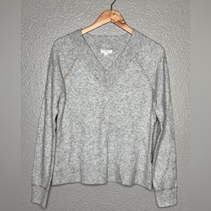 NWOT a loves a wool blend sweater size large gray